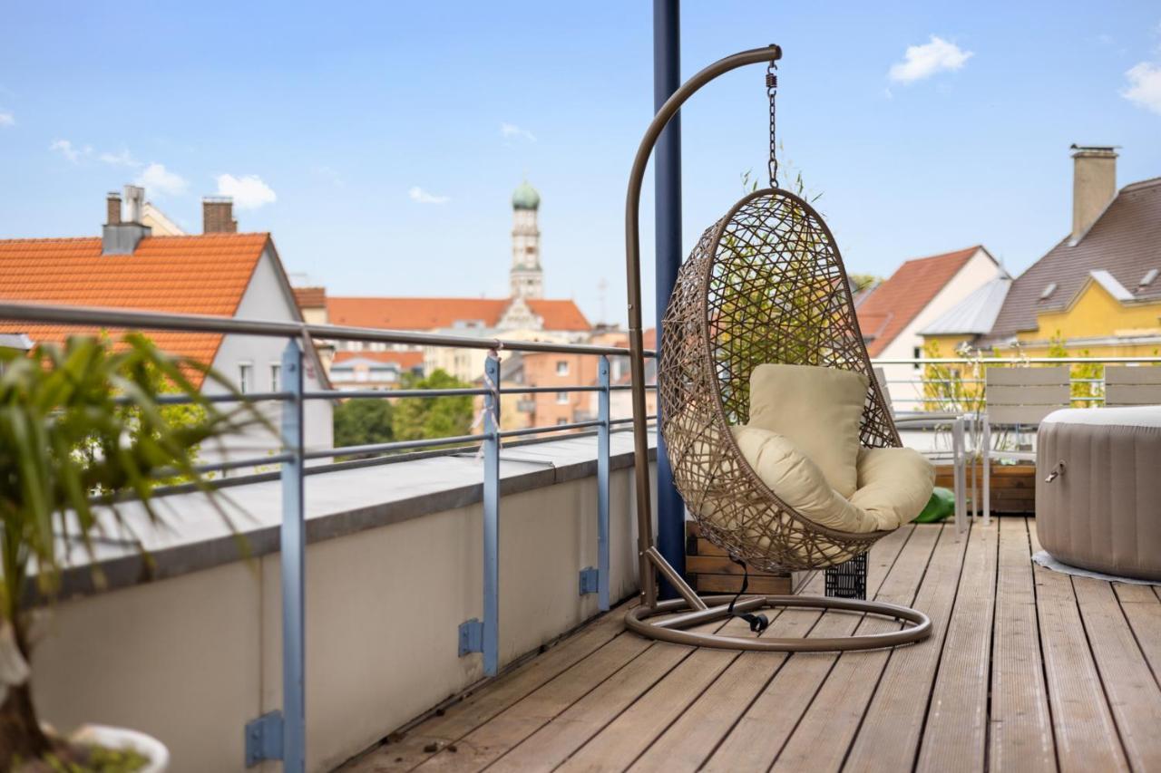 Arbio I Premium Penthouse Apartment Augsburg Ngoại thất bức ảnh