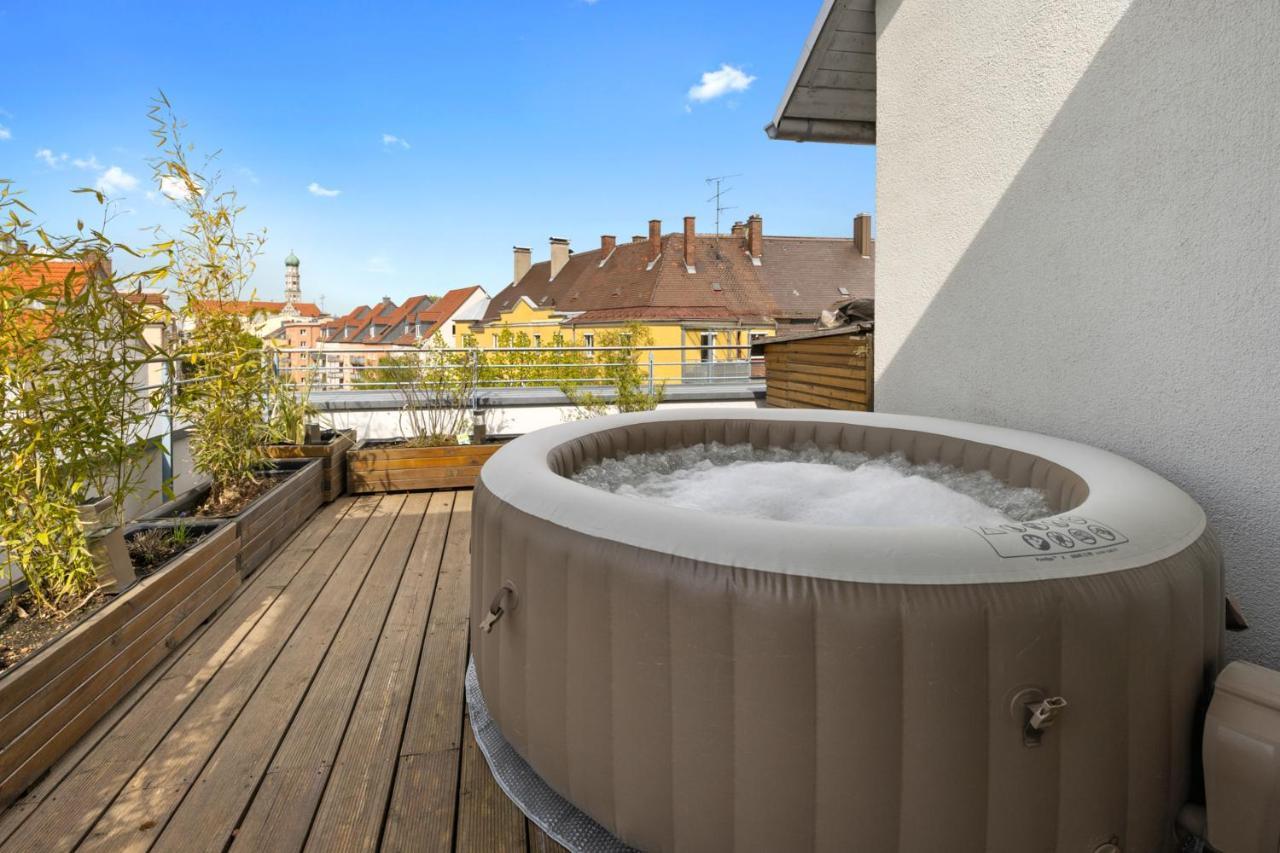 Arbio I Premium Penthouse Apartment Augsburg Ngoại thất bức ảnh
