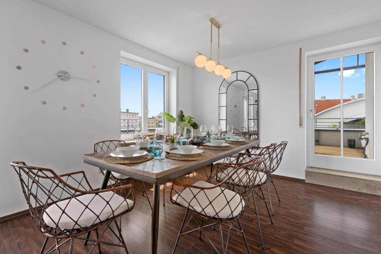Arbio I Premium Penthouse Apartment Augsburg Ngoại thất bức ảnh