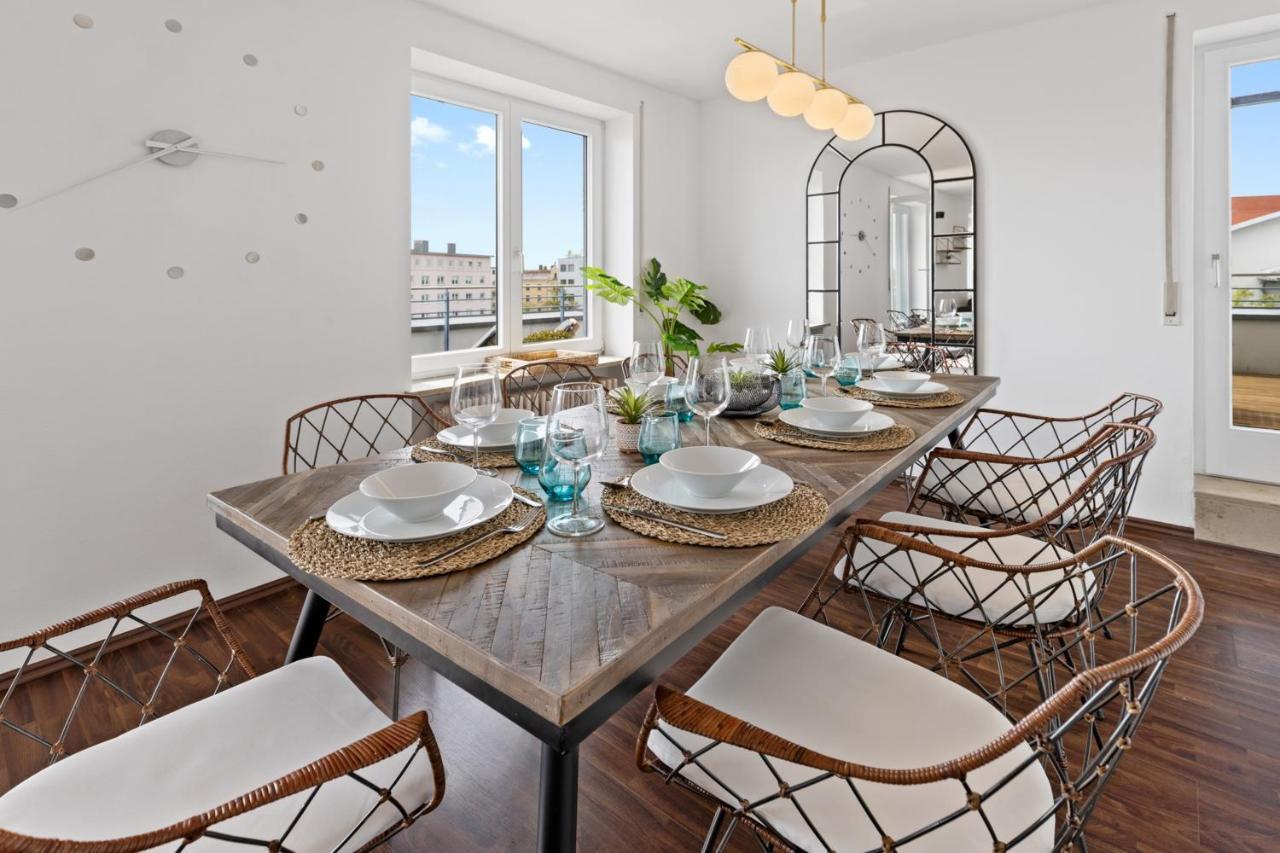 Arbio I Premium Penthouse Apartment Augsburg Ngoại thất bức ảnh
