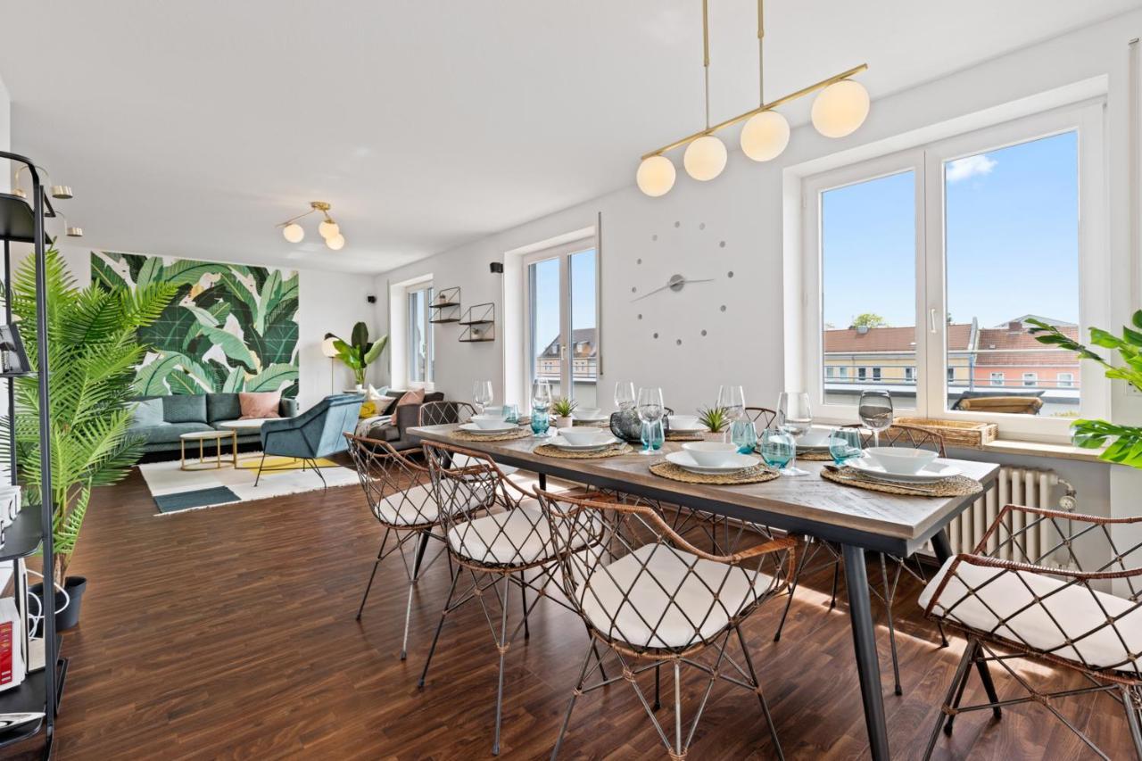 Arbio I Premium Penthouse Apartment Augsburg Ngoại thất bức ảnh